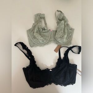 Two NWT Skims 36C Unlined Lace Bras!